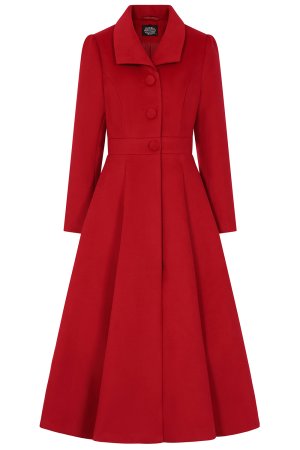 Seraphina Red Swing Coat in Extended Sizing